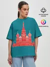 Женская футболка оверсайз / Москва