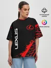 Женская футболка оверсайз / LEXUS / ЛЕКСУС