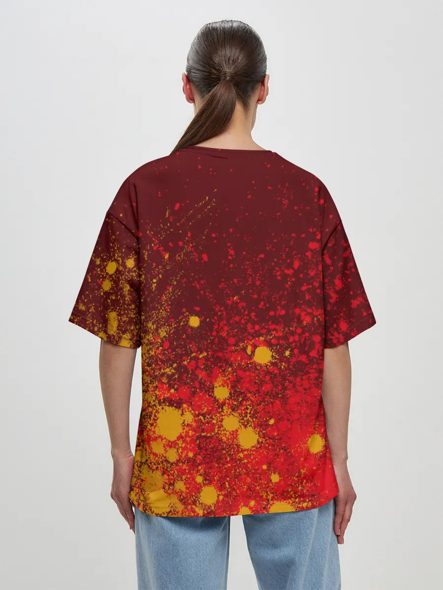 Женская футболка оверсайз / MITSUBISHI / МИТСУБИСИ