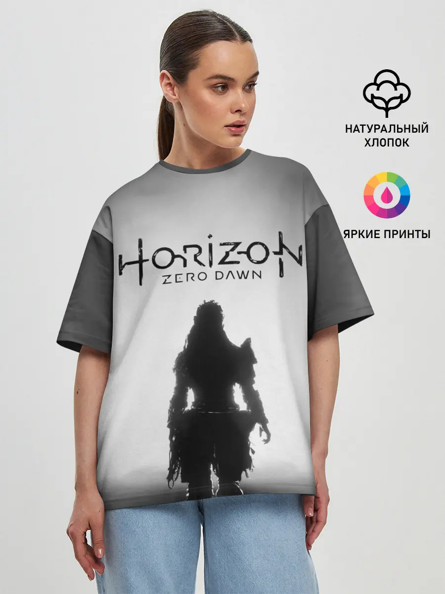Женская футболка оверсайз / Horizon Zero Dawn
