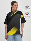 Женская футболка оверсайз / SPORT WEAR YELLOW