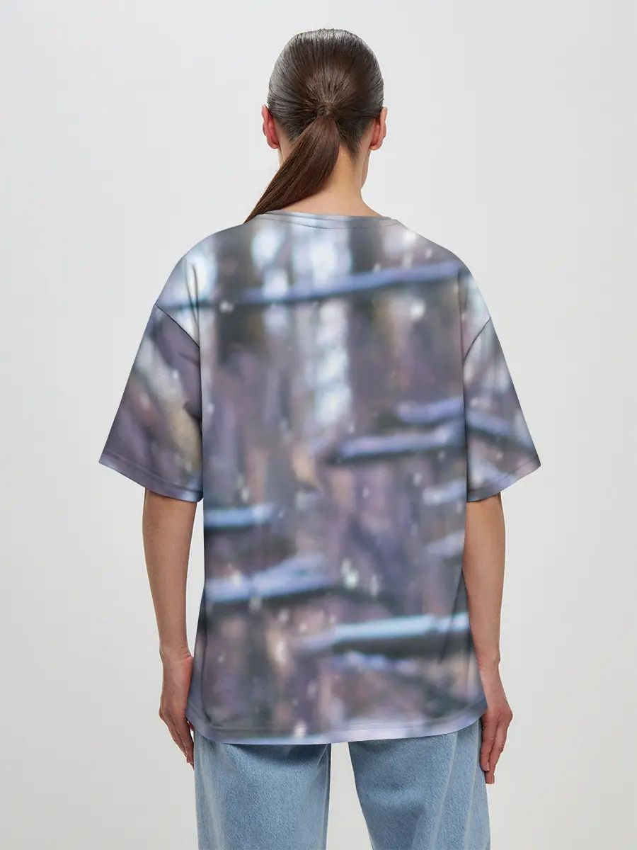 Женская футболка оверсайз / Золотистый Ретривер