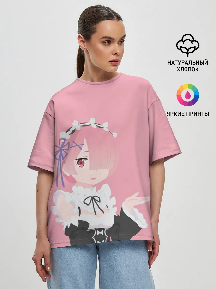 Женская футболка оверсайз / Рам