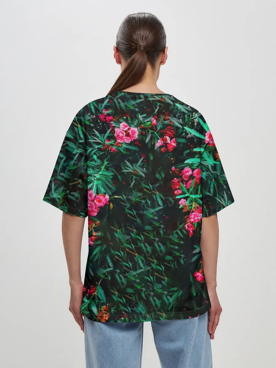 Женская футболка оверсайз / MARSHMELLO ROSES