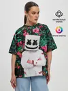 Женская футболка оверсайз / MARSHMELLO ROSES