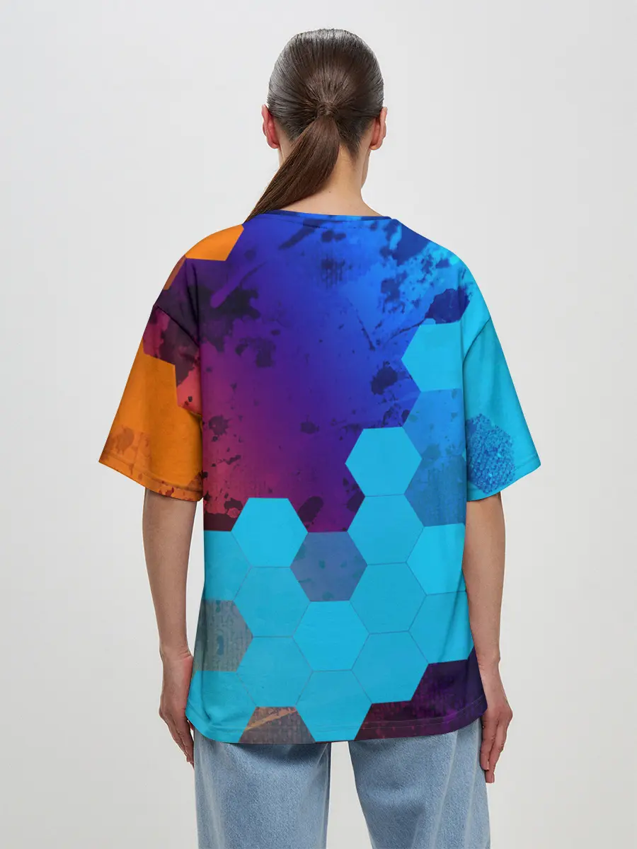 Женская футболка оверсайз / PORTAL / ПОРТАЛ