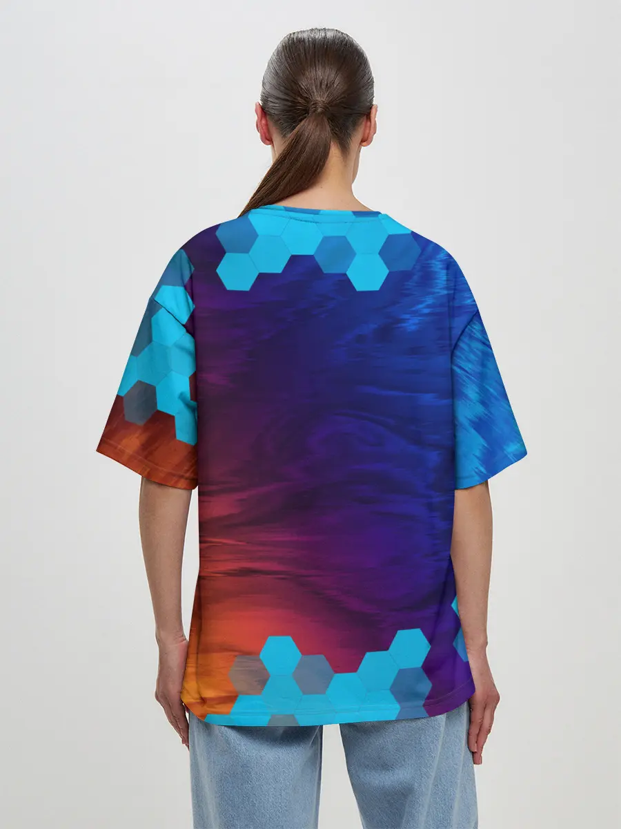 Женская футболка оверсайз / PORTAL / ПОРТАЛ