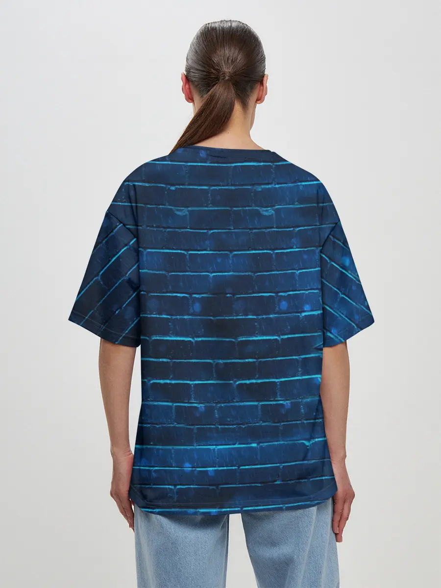 Женская футболка оверсайз / MARSHMELLO