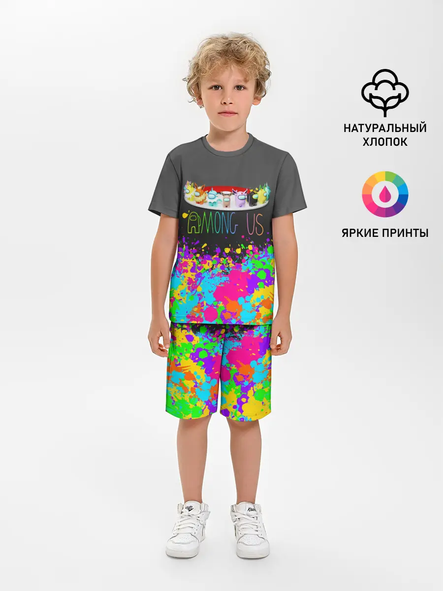 Детская пижама с шортами / Among Us | Pokemon | Покемон