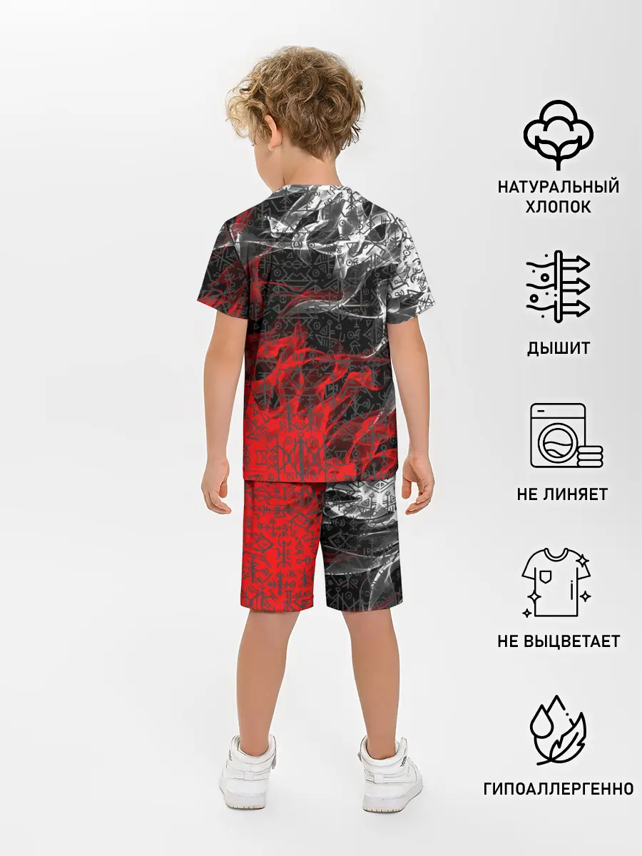 Детская пижама с шортами / Викинги