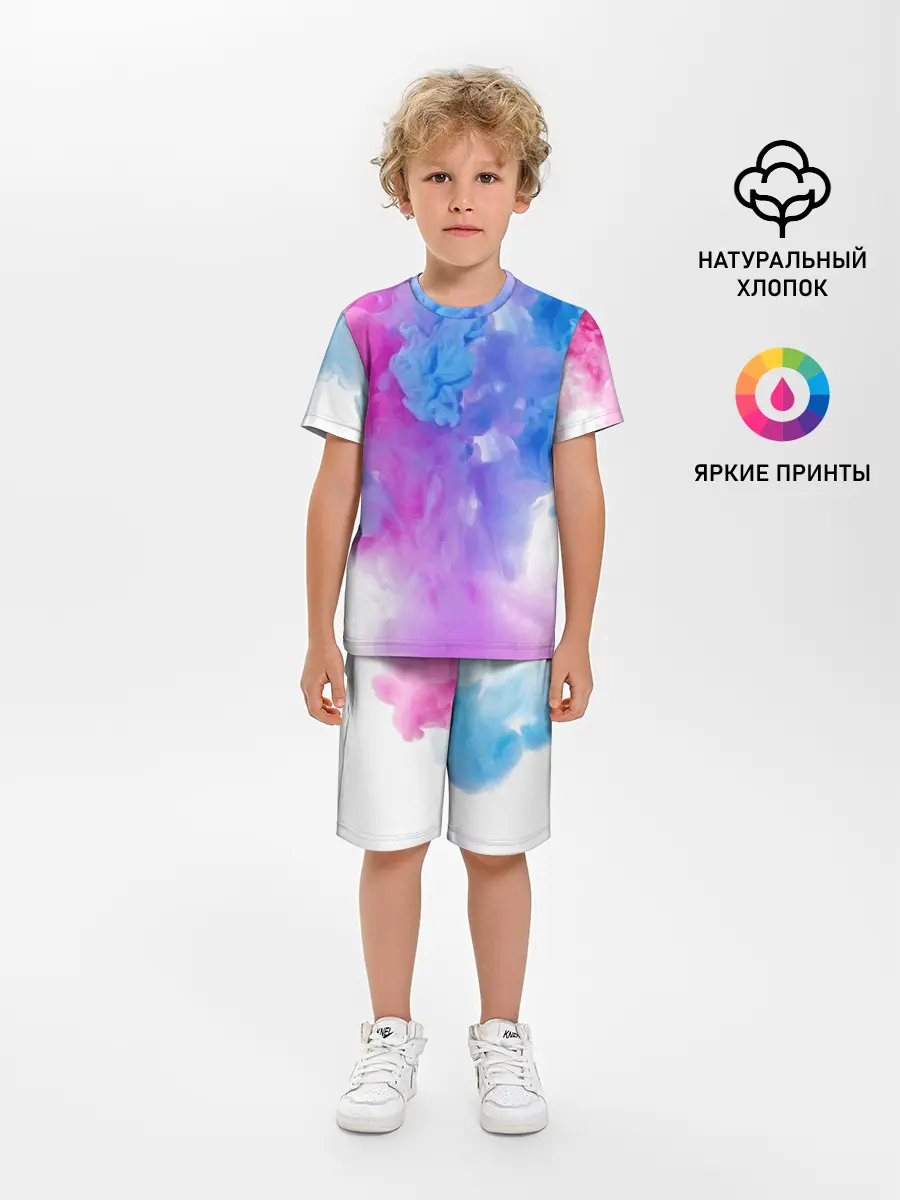 Детская пижама с шортами / дым