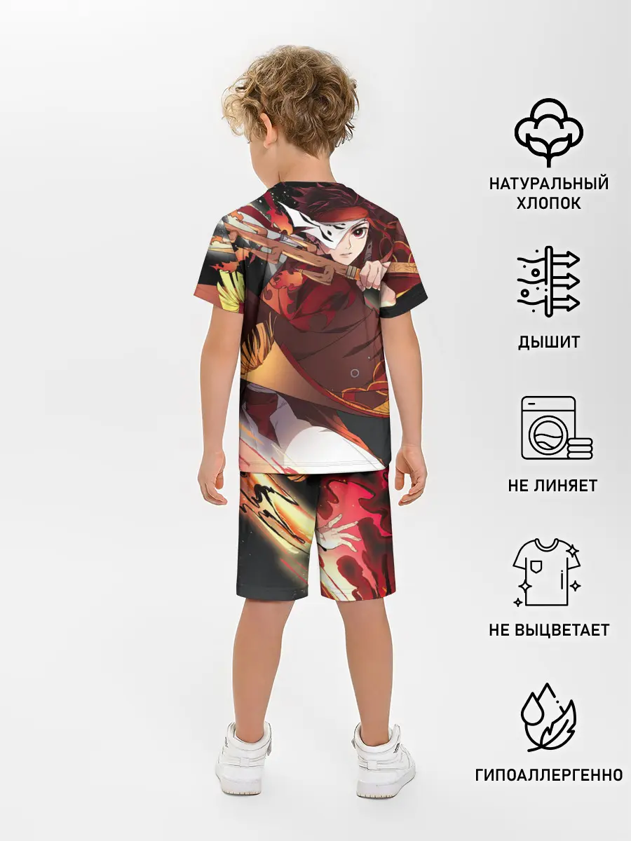 Детская пижама с шортами / КЛИНОК РАССЕКАЮЩИЙ ДЕМОНОВ