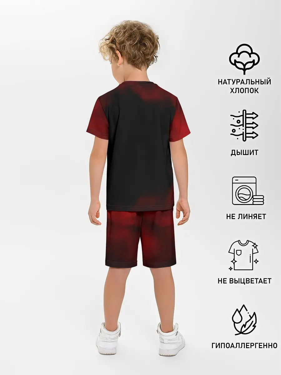 Детская пижама с шортами / Аста и демон Чёрный клевер