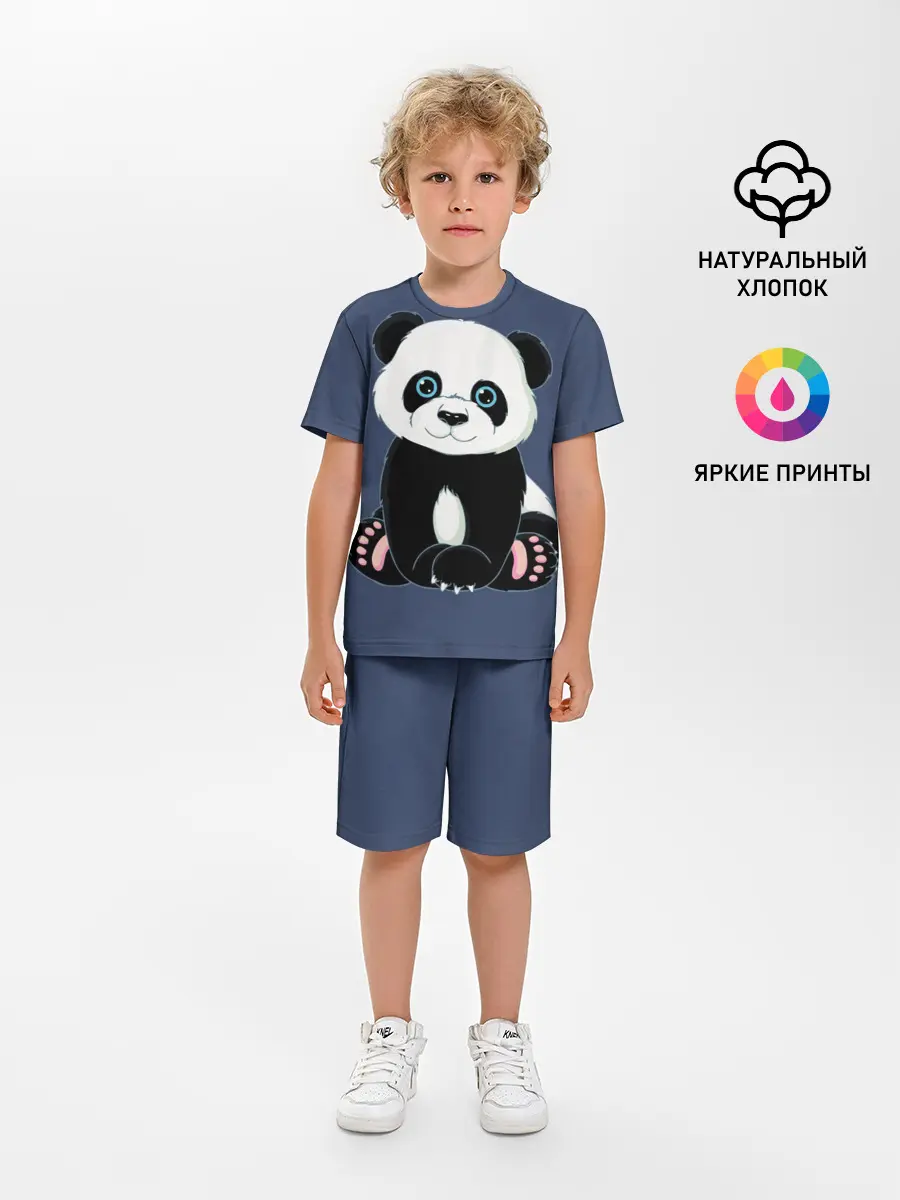Детская пижама с шортами / Милая Панда