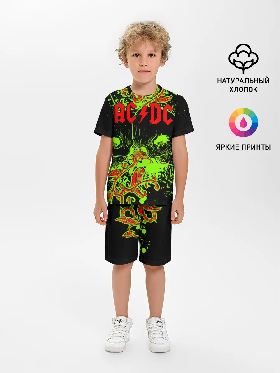 Детская пижама с шортами / AC/DC