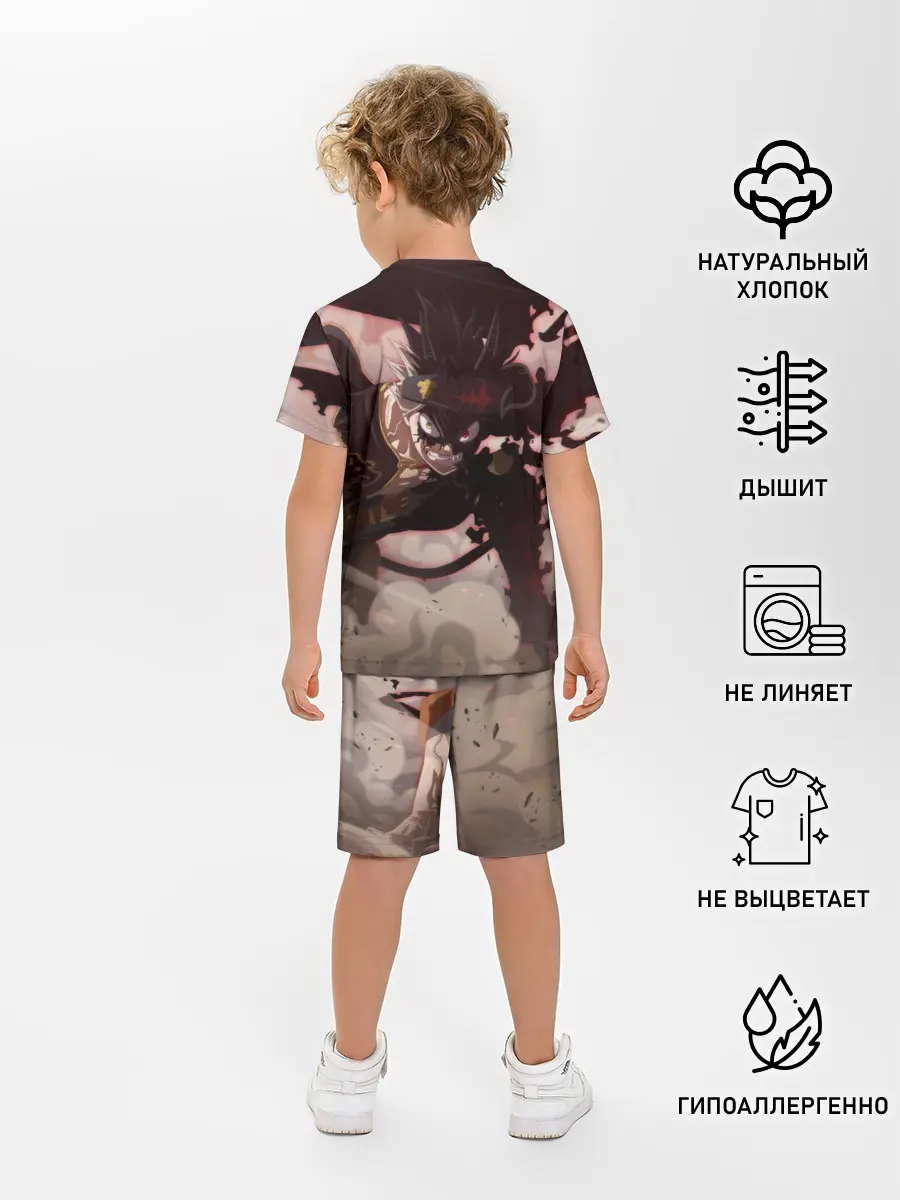 Детская пижама с шортами / Астер в боевой позе