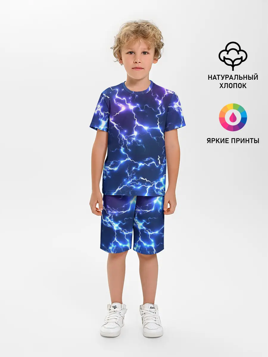 Детская пижама с шортами / Молнии | Flash