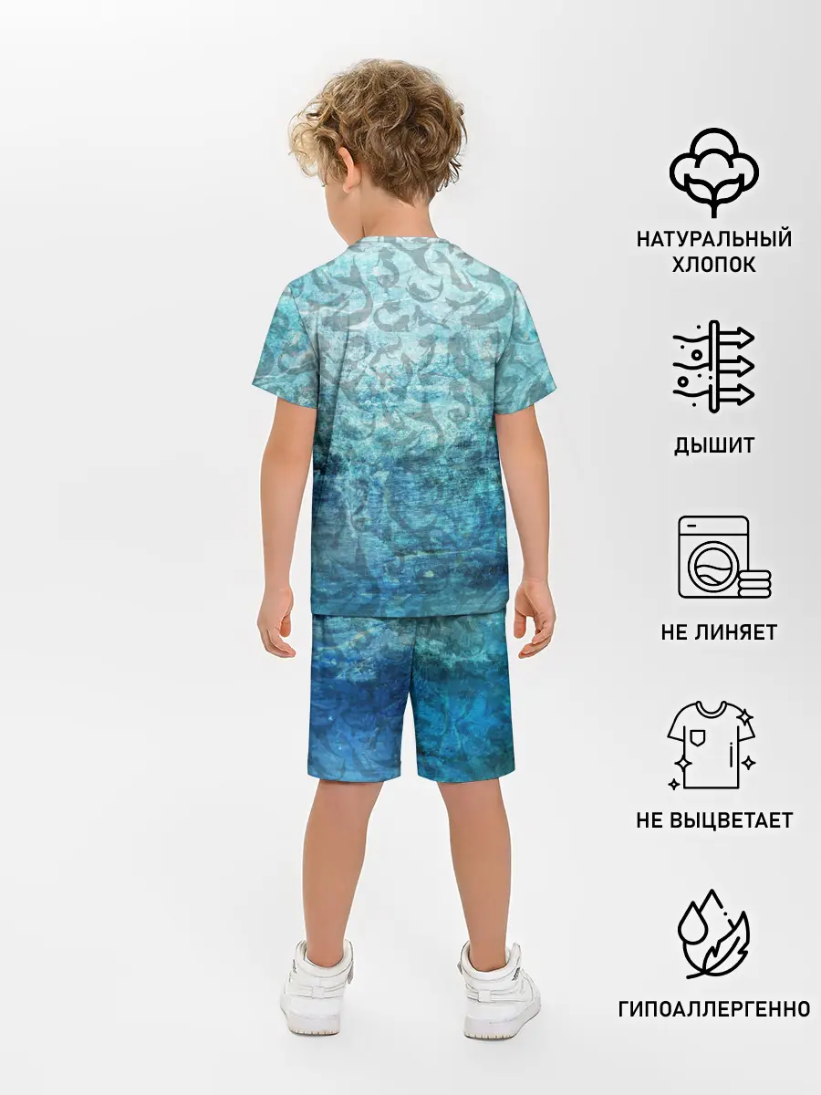 Детская пижама с шортами / Русалка | Подводный мир