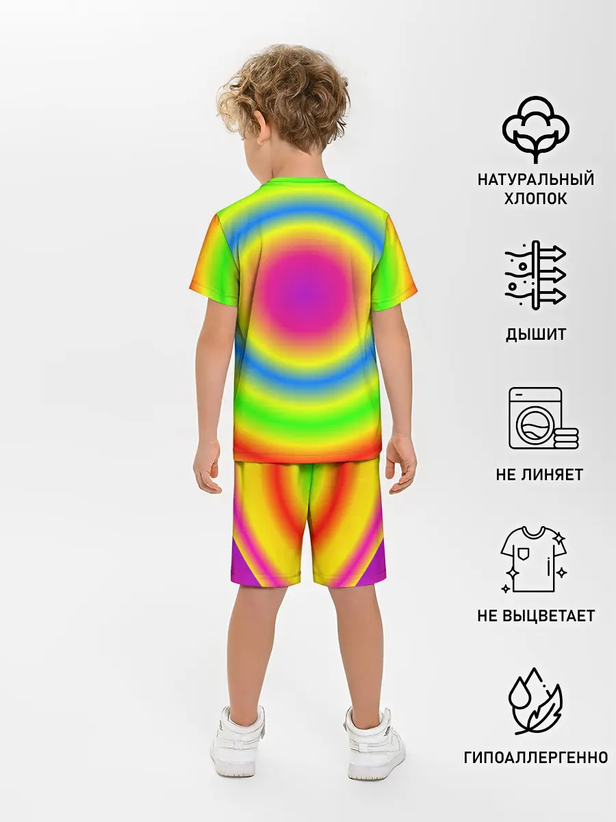 Детская пижама с шортами / bright print