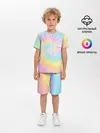 Детская пижама с шортами / Pastel Tie Dye