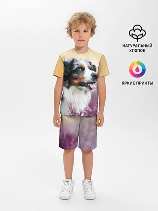 Детская пижама с шортами / Австралийская Овчарка