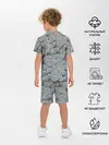 Детская пижама с шортами / Каменные лица 3D МЕМ 2020