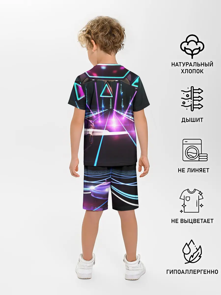 Детская пижама с шортами / КИБЕРГОРОД