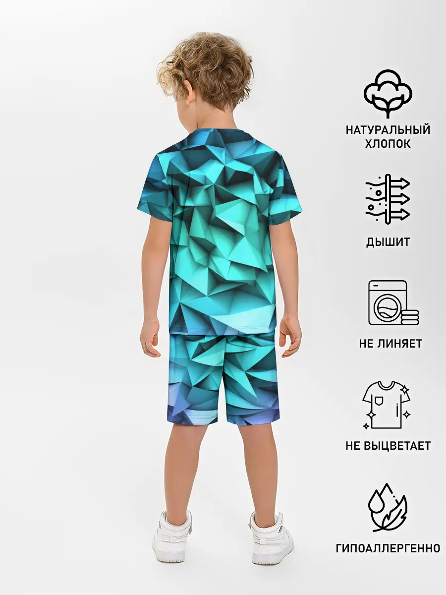 Детская пижама с шортами / abstraction geometry