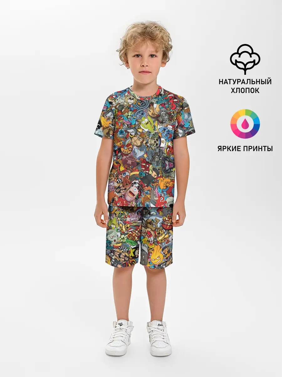 Детская пижама с шортами / Стикеры