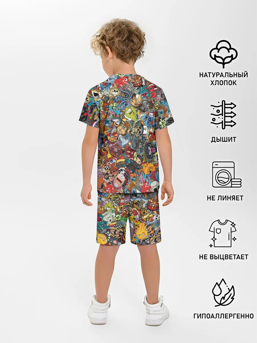 Детская пижама с шортами / Стикеры