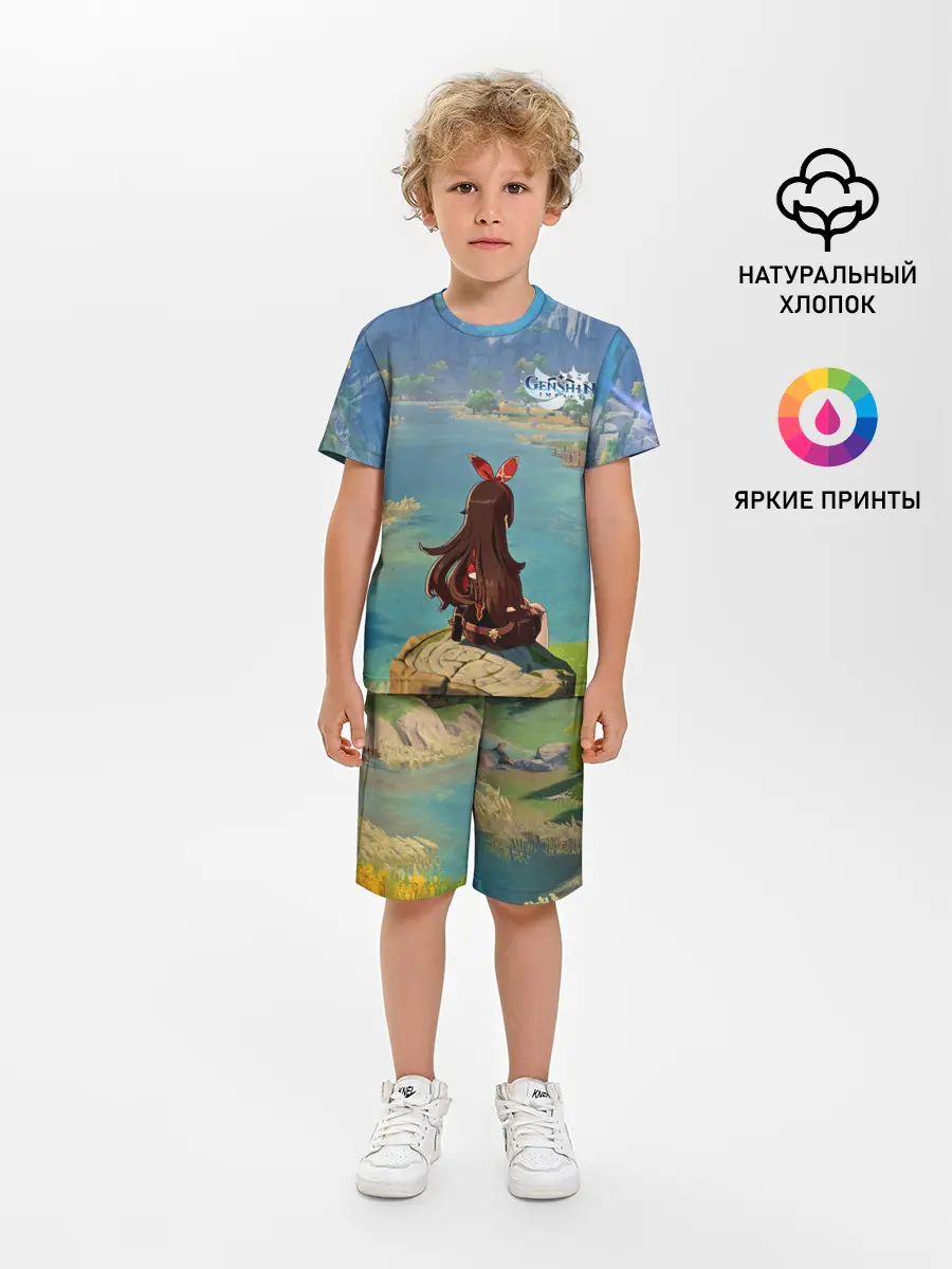 Детская пижама с шортами / Genshin Impact