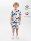 Детская пижама с шортами / Этнический узор пэчворк