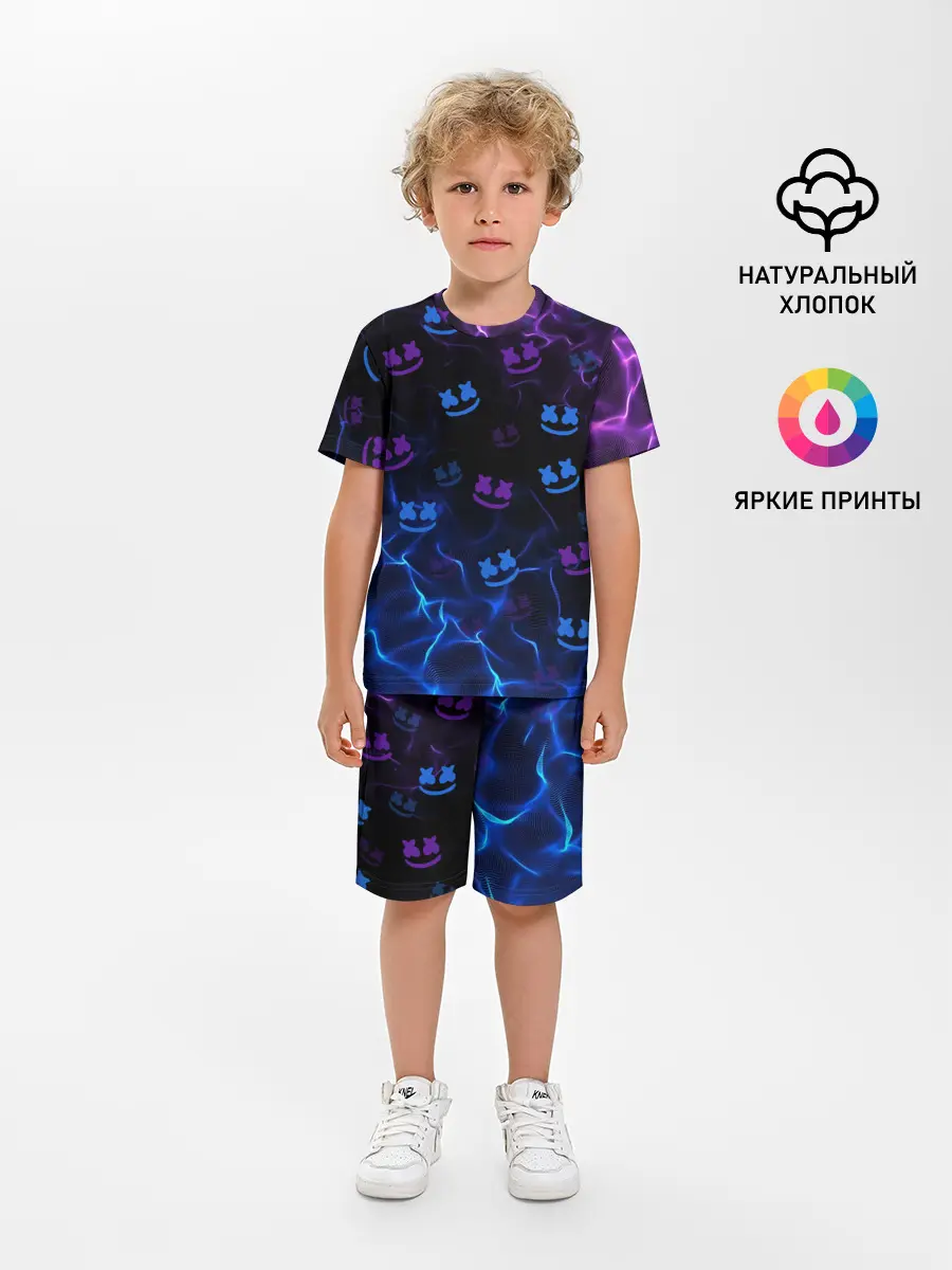 Детская пижама с шортами / Marshmello