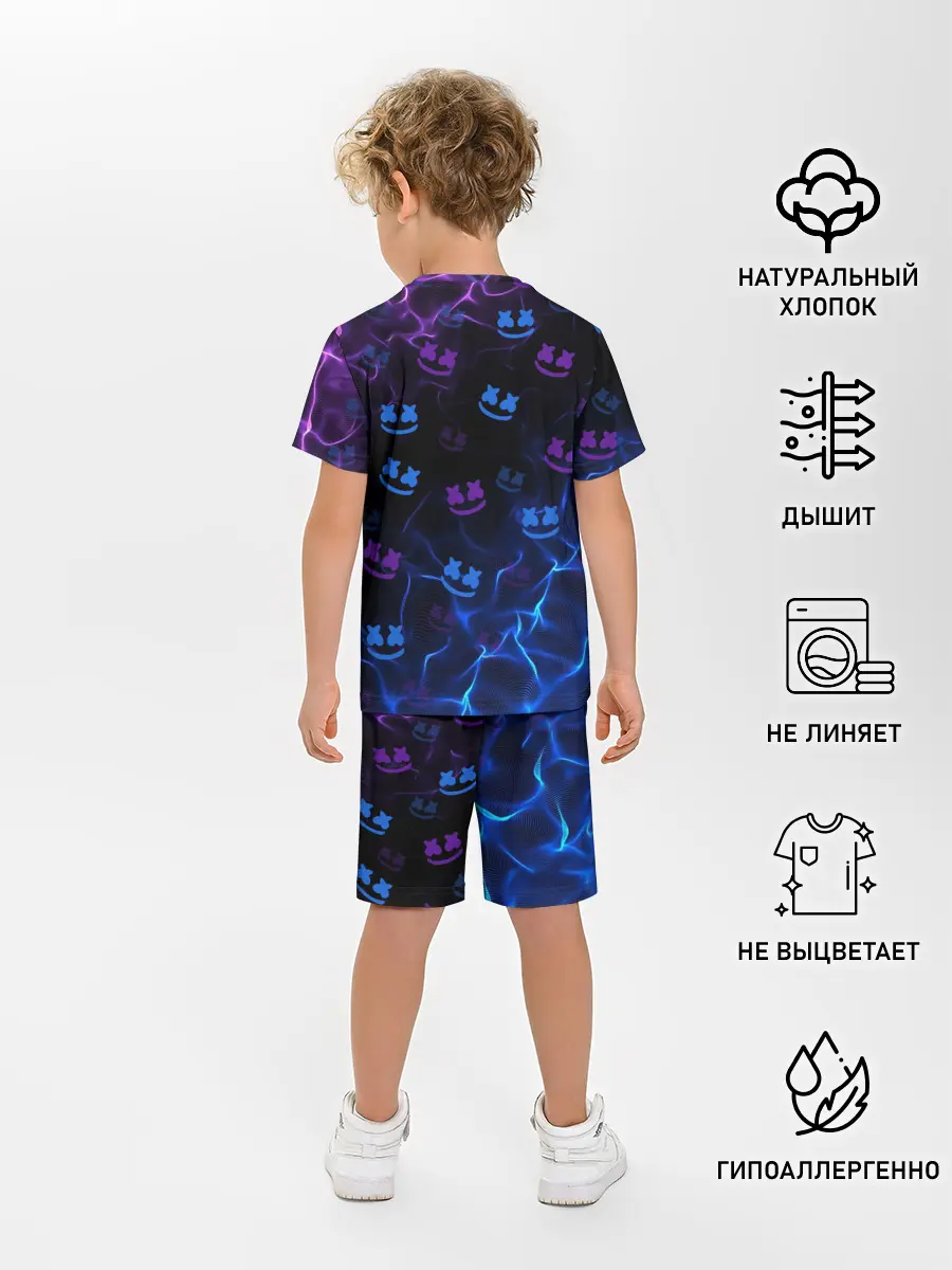 Детская пижама с шортами / Marshmello