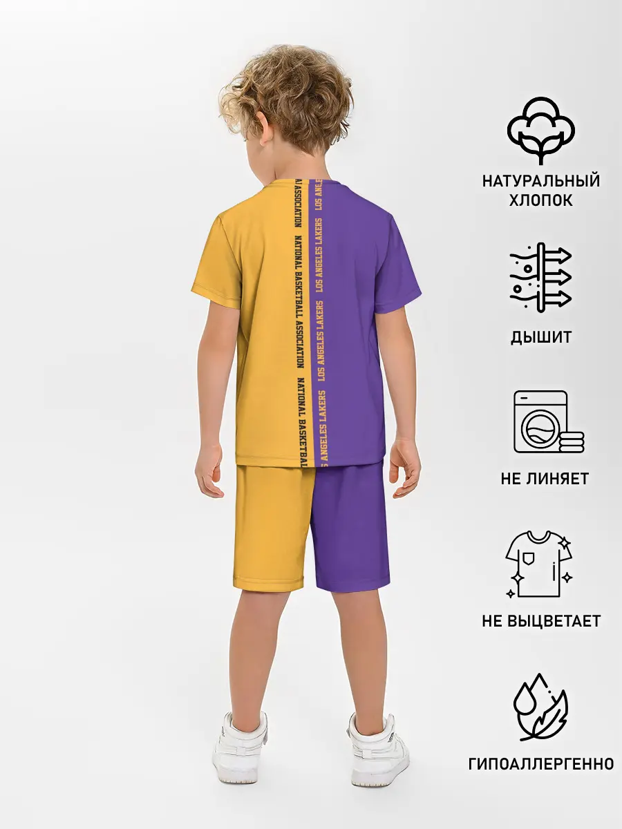 Детская пижама с шортами / Los angeles lakers. NBA