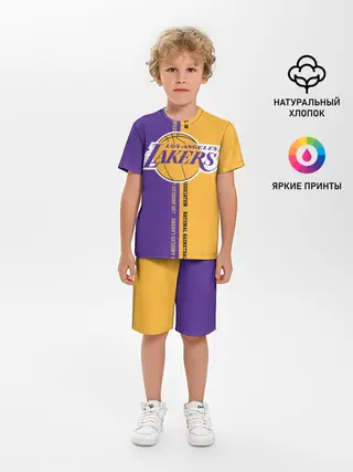 Детская пижама с шортами / Los angeles lakers. NBA