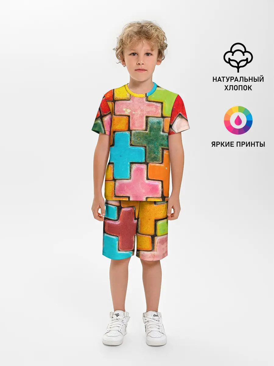 Детская пижама с шортами / Крестик