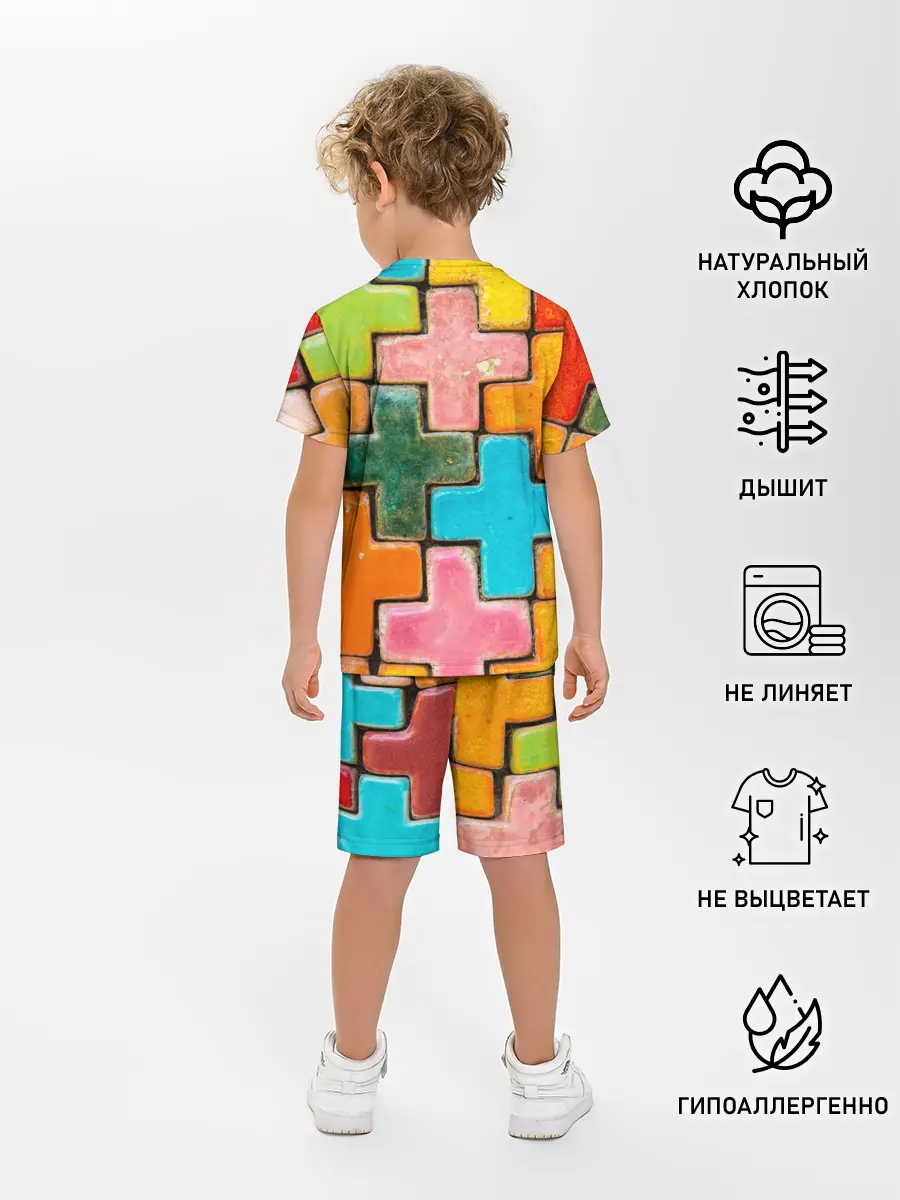 Детская пижама с шортами / Крестик