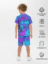 Детская пижама с шортами / Неоновые краски