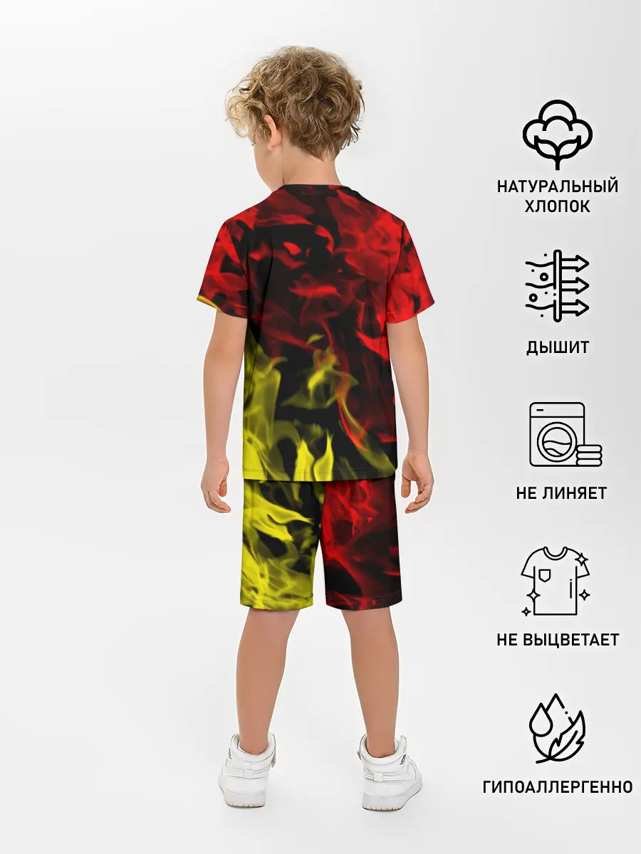 Детская пижама с шортами / Маг огня Among us