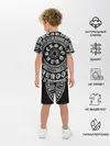 Детская пижама с шортами / Барбер Каллиграфия