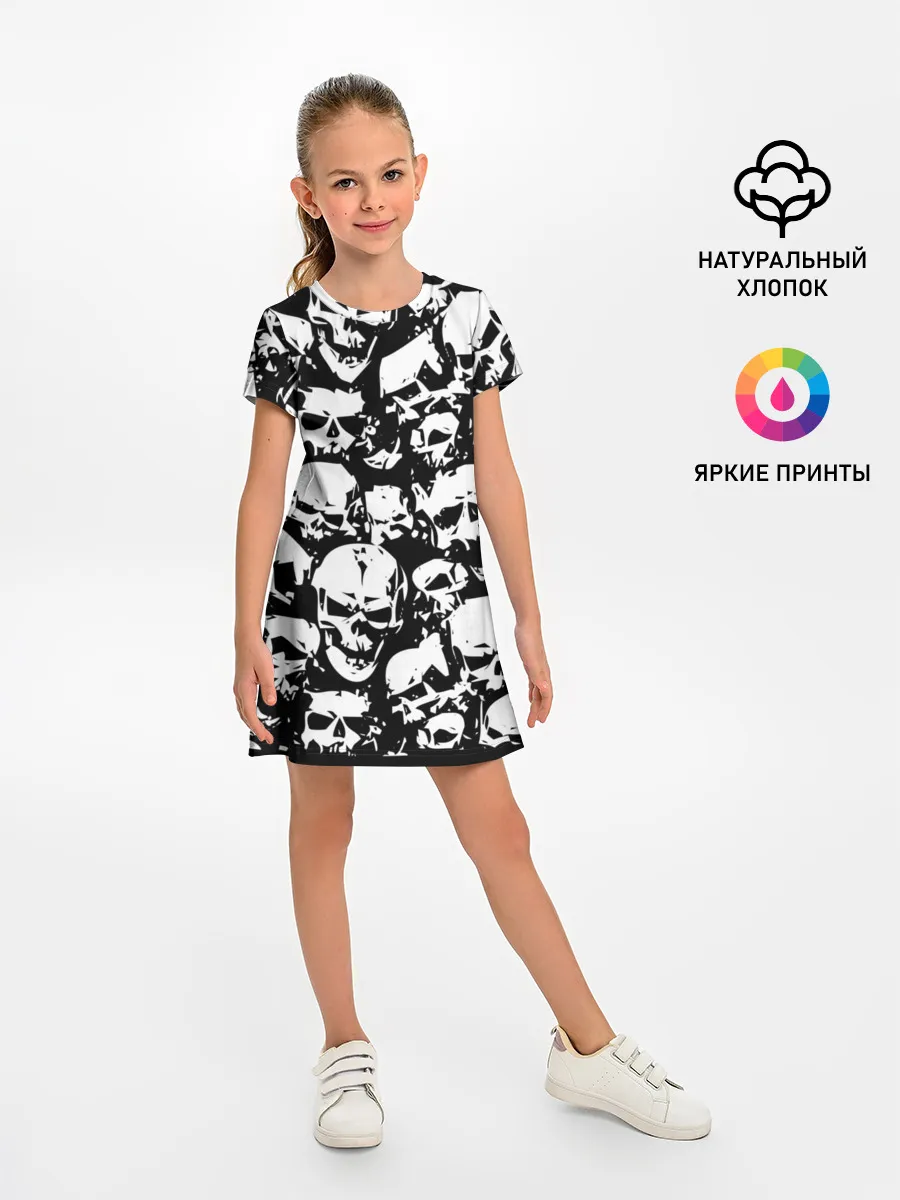 Детское платье / черепа