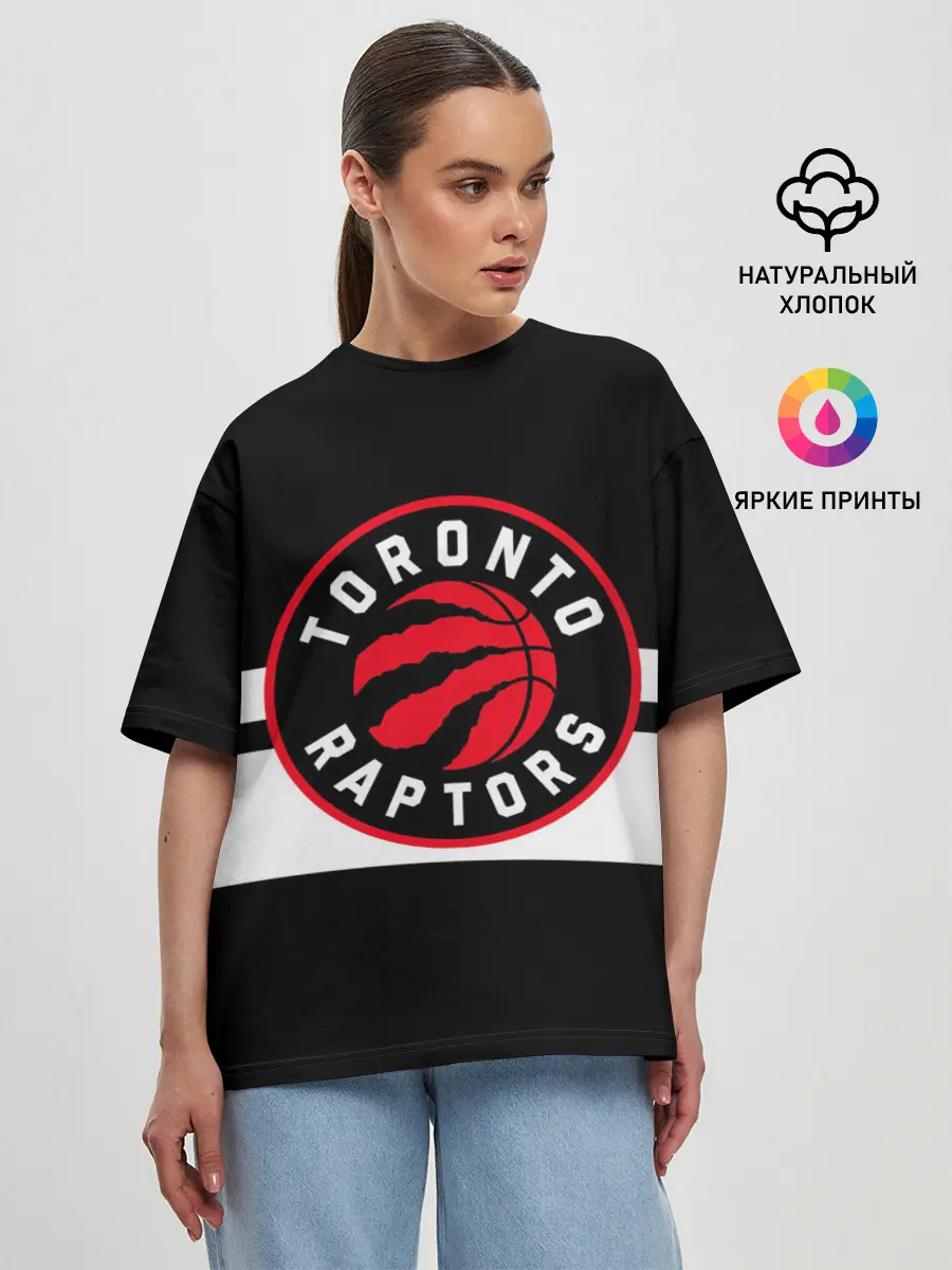 Женская футболка оверсайз / TORONTO RAPTORS