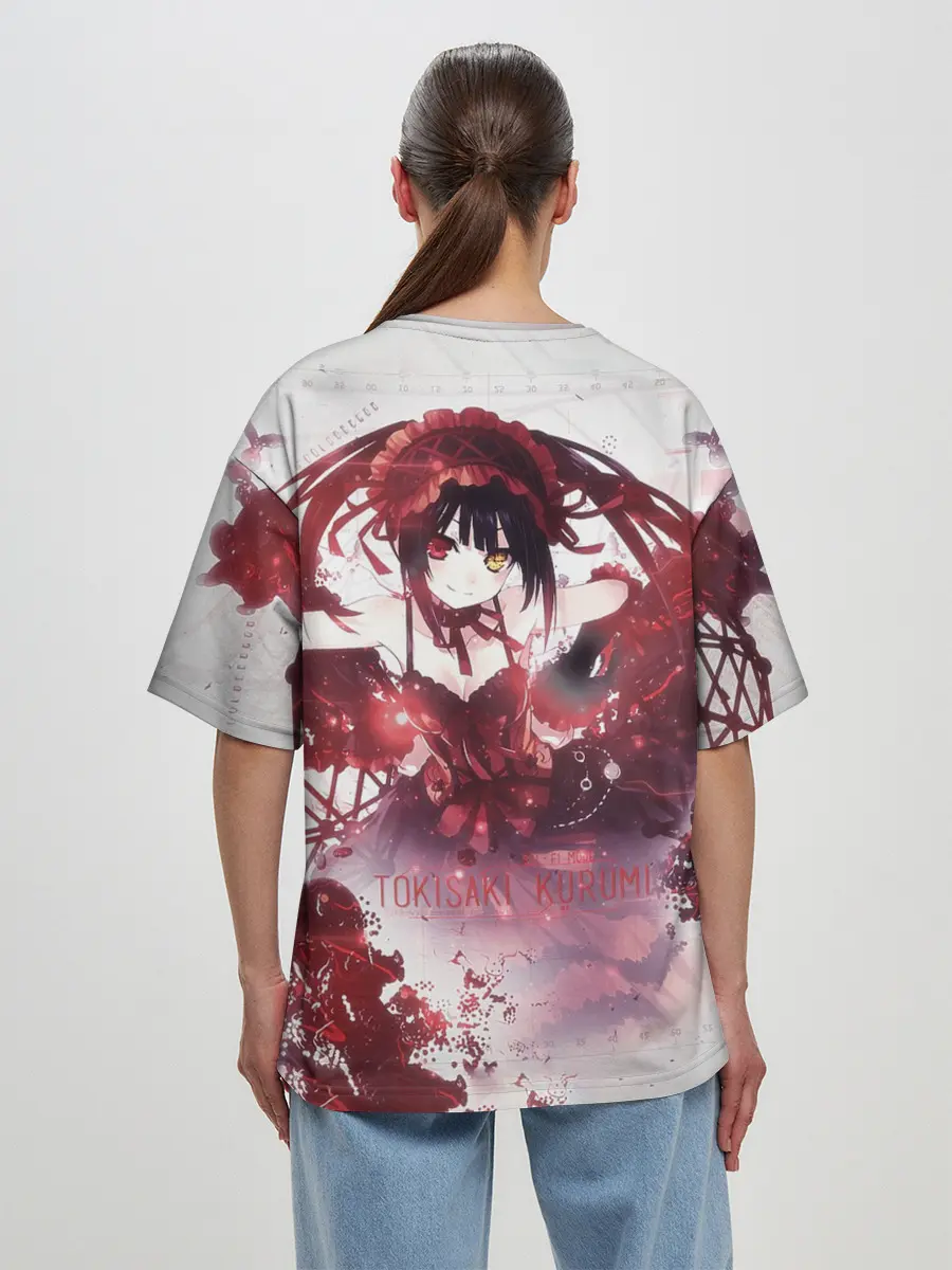 Женская футболка оверсайз / Куруми Токисаки