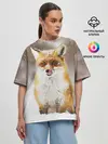 Женская футболка оверсайз / Лиса