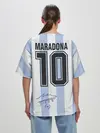 Женская футболка оверсайз / Diego Maradona 10