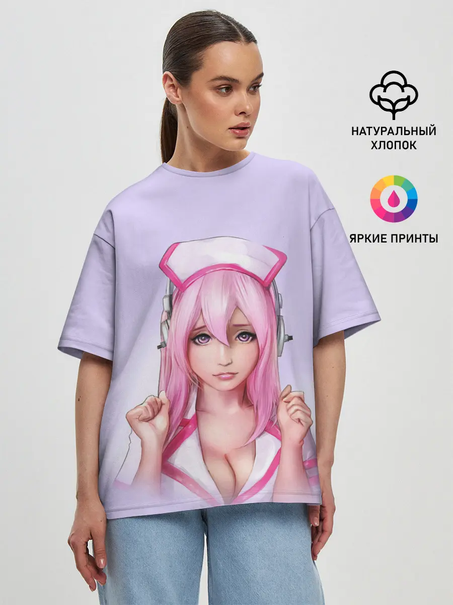 Женская футболка оверсайз / Медсестричка | Nurse