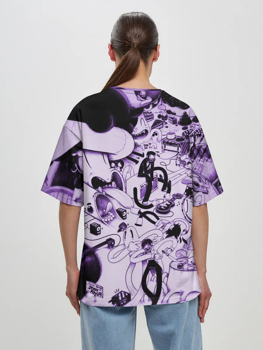 Женская футболка оверсайз / HARD MULT | Мульт