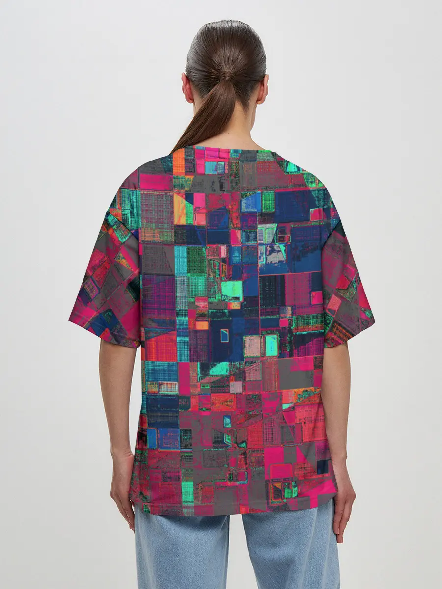 Женская футболка оверсайз / HAPPY WINDOWS