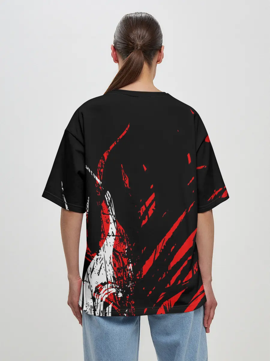 Женская футболка оверсайз / Danger : Siren Head